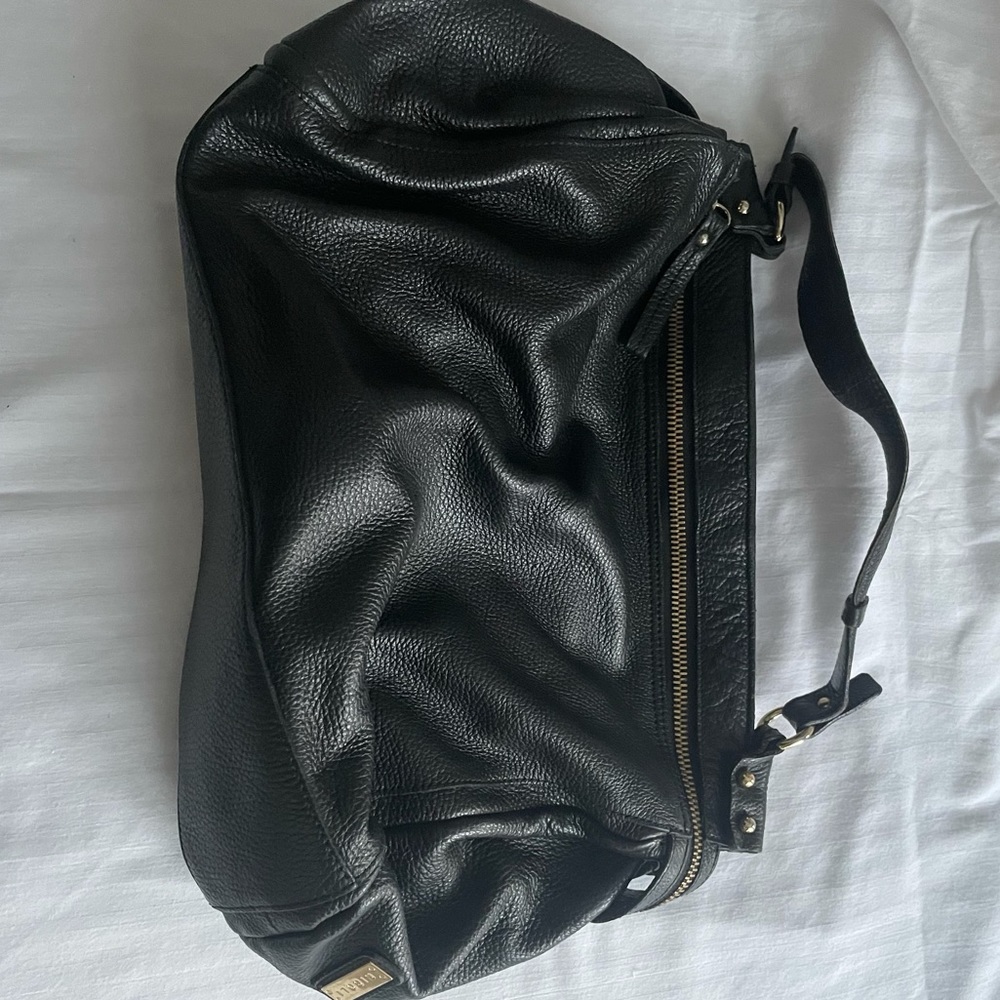 Nicoli Black Leather Purse